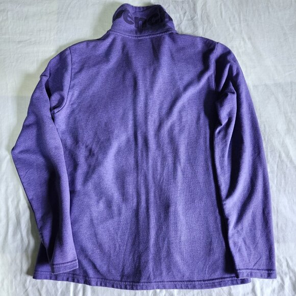 Bench Sweater Jacket Women's Mock Neck Purple Zipper Close Pockets - Picture 8 of 8